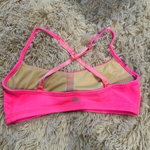 LULULEMON SIZE 2-4 SPORTS BRA NEON PINK